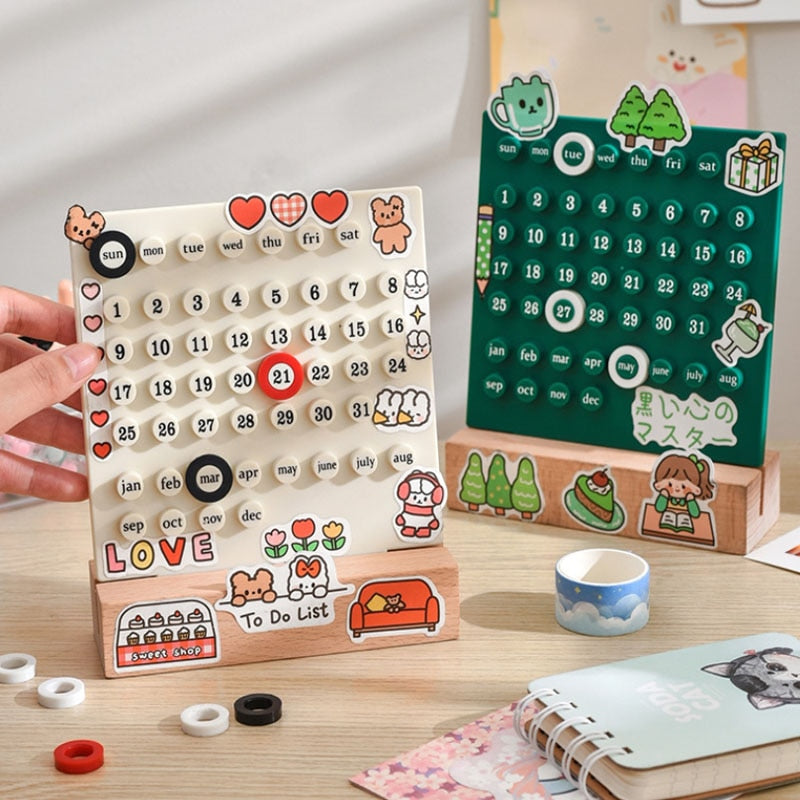 Minimalistisk kalender-ring smykke tilbehør