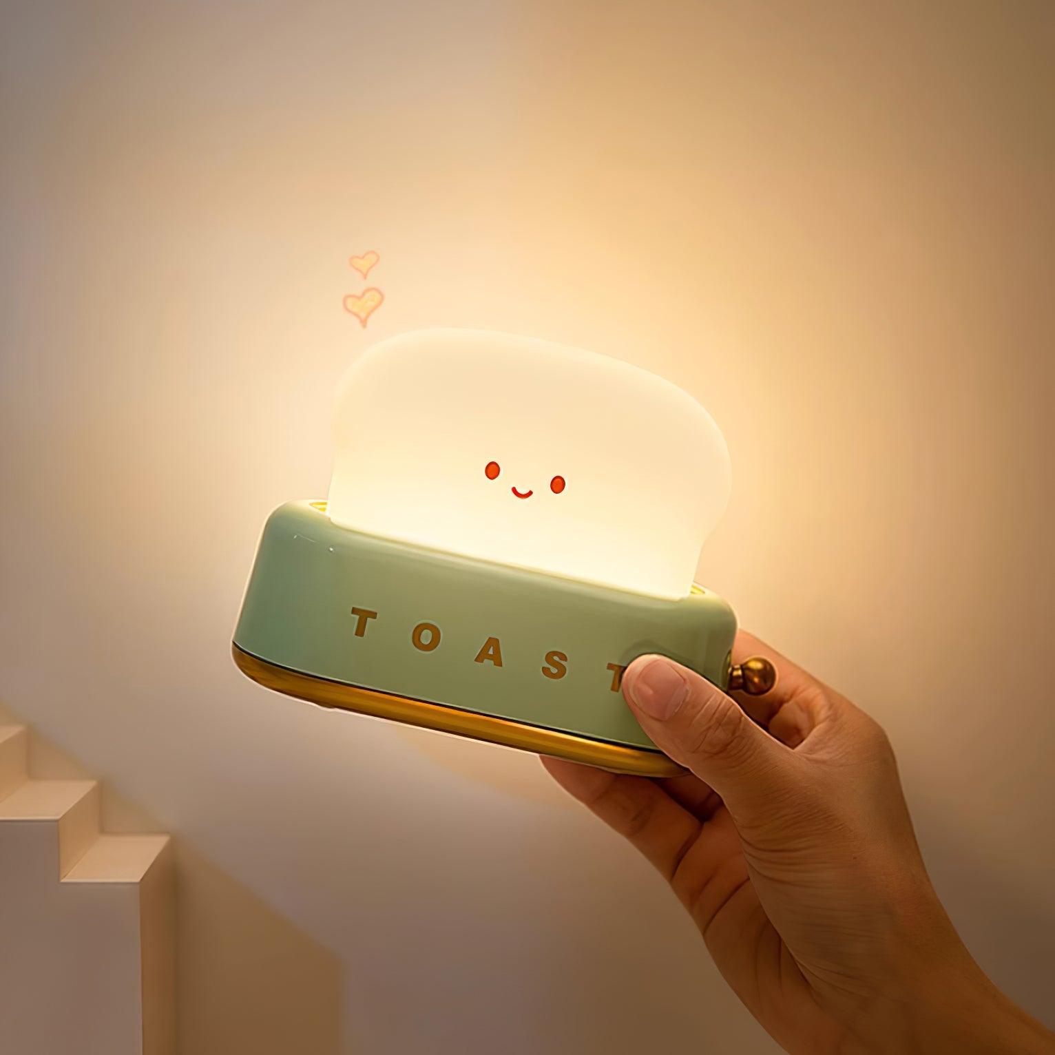 Stylish Bordlampe med Indbygget Batteri og Brødrister Design