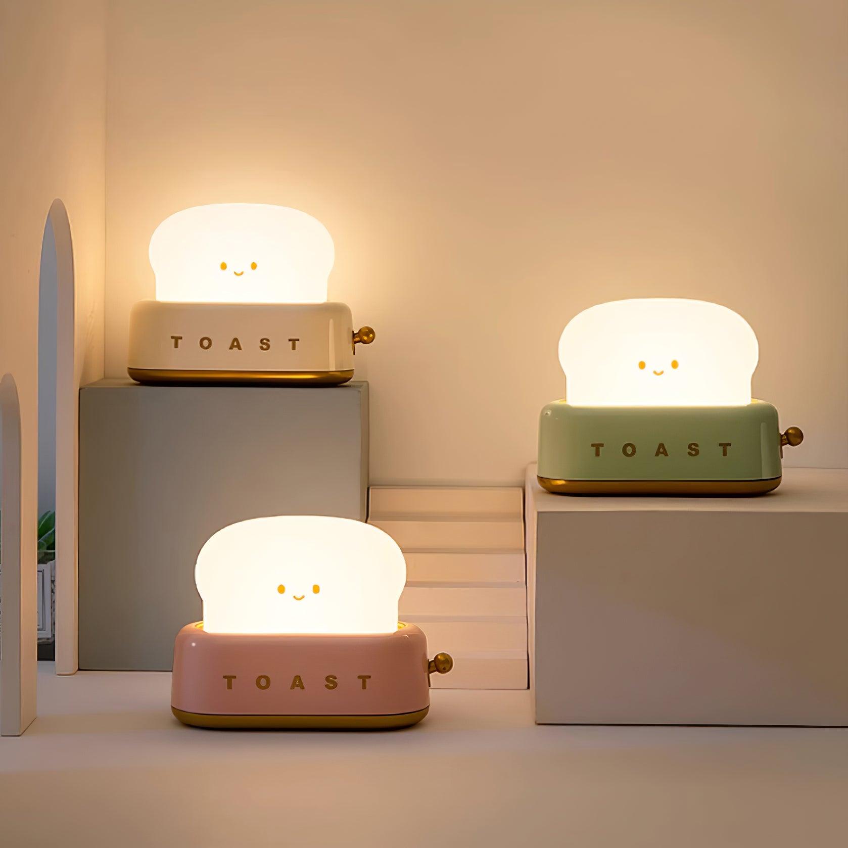 Stylish Bordlampe med Indbygget Batteri og Brødrister Design