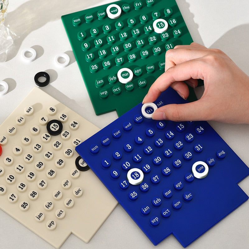 Minimalistisk kalender-ring smykke tilbehør