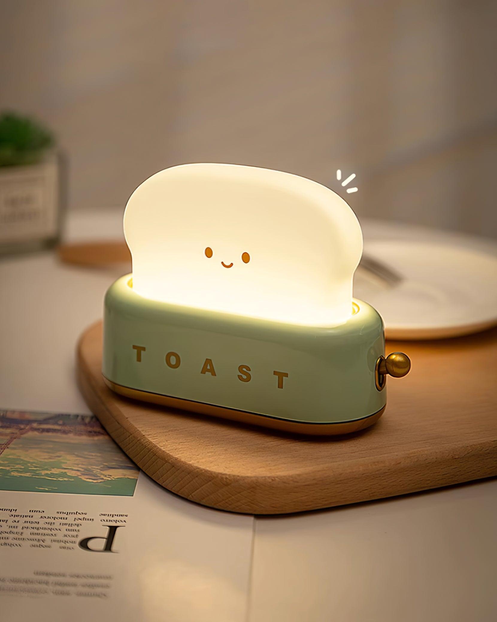 Stylish Bordlampe med Indbygget Batteri og Brødrister Design